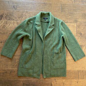 J Crew Olive Sweater Blazer